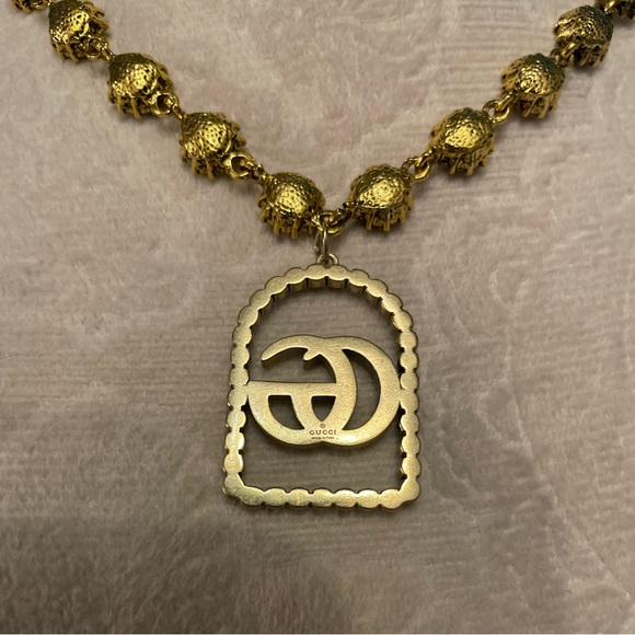 COPY- Gorgeous antiqued authentic Gucci multi Crystal Link GG crystal F… - Picture 5 of 5